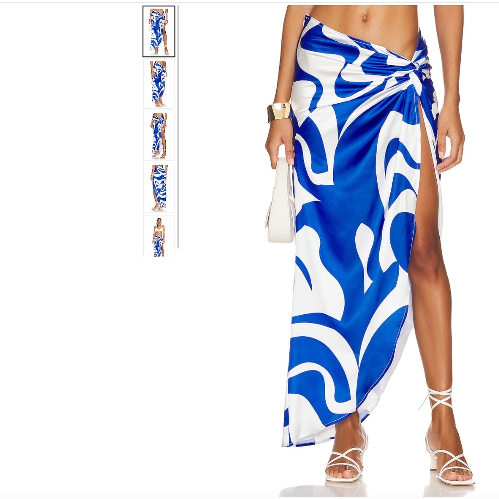 SNDYS Skirt, XS, Never Worn, White & Blue